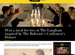 Win a meal for two at The Langham