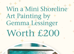 Win a Mini Shoreline Art Painting by Gemma Lessinger