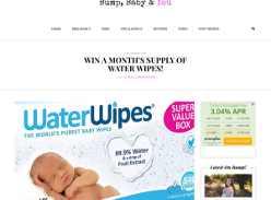 Win a Month's Supply of Water Wipes
