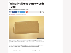 Win a Mulberry purse worth £280