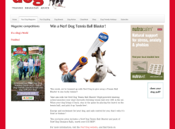 Win a Nerf Dog Tennis Ball Blaster