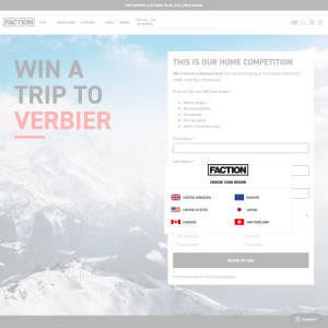 Win a once-in-a-lifetime trip for 2 to in Verbier, Switzerland