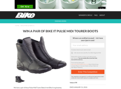 Win a pair of Bike It Pulse Midi Tourer Boots