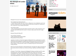 Win A pair of Midnight Oil London tickets