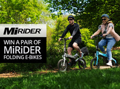 Win a pair of MiRiDER folding e-bikes