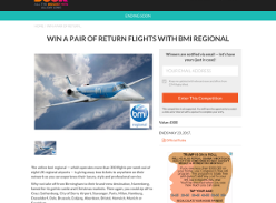 Win a pair of return flights with bmi regional