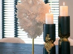 Win a pair of stunning designer candlesticks from Chloe Interiors