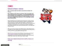 Win a Pair of Tickets To School Of Rock & Dinner