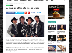 Win a Pair of Tickets to see Slade