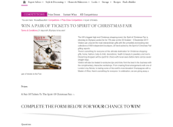 Win A pair of tickets to Spirit of Christmas Fair