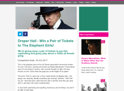 Win a Pair of Tickets to The Elephant Girls, London
