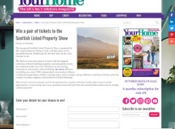 Win a pair of tickets to the Scottish Listed Property Show