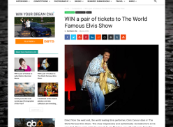 Win a pair of tickets to The World Famous Elvis Show