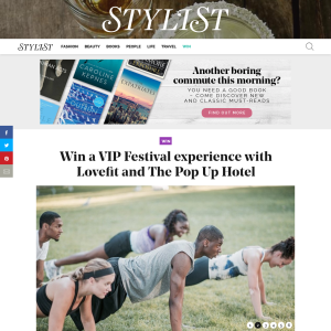 Win a Pair of VIP Festival Experience With Lovefit & The Pop Up Hotel, Kent