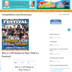 Win a pair of VIP tickets to Now That's a Festival