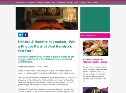 Win a Private Party For 6 at Jimi Hendrix’s Old Flat