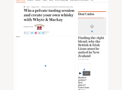 Win a private tasting session and create your own whisky with Whyte & Mackay