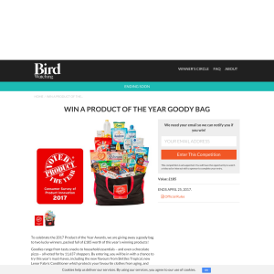 Win a Product of the Year goody bag worth £185