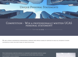 Win a Professionally written UCAS personal statement worth £179
