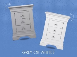 Win a Providence 3 Drawer Bedside Table