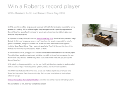 Win a Roberts record player