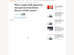 Win a rugby ball signed by star guests from Brian Moore’s Full Contact