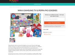 Win a Samsung 43in TV and a selection of Peppa Pig goodies