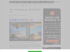 Win a Samsung 55” 4K ultra HD TV