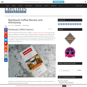 Win a Selection Of Rombouts Coffee Goodies