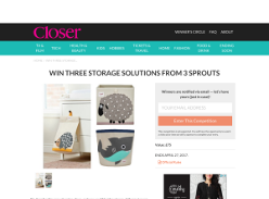 Win a set of 3 Sprouts storage solutions