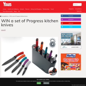 Win a set of Progress kitchen knives