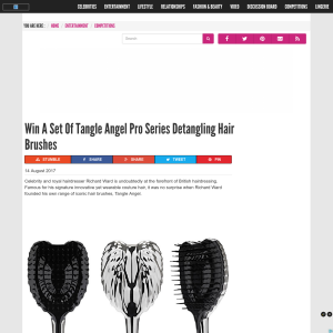 Win a set of Tangle Angel Pro Series Detangling Hair Brushes