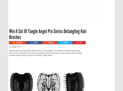 Win a set of Tangle Angel Pro Series Detangling Hair Brushes
