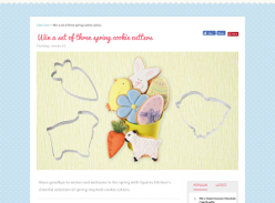 Win a set of three spring cookie cutters