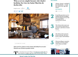 Win a seven-night luxury ski chalet holiday for two in Saint Martin de Belleville