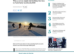 Win a seven-night ski holiday for two to Val d’Arly