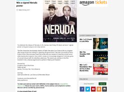 Win a signed Neruda poster