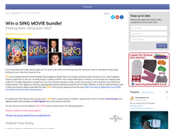 Win a Sing Movie bundle