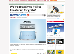Win a Smeg 4-Slice Toaster