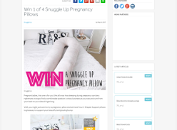 Win a Snuggle Up Pregnancy Pillow