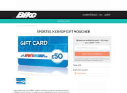 Win a SportsBikeShop Gift Voucher