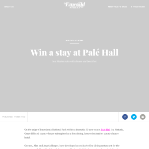 Win a stay at Palé Hall