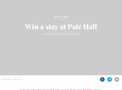 Win a stay at Palé Hall