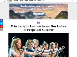 Win a stay in London to see Our Ladies of Perpetual Succour
