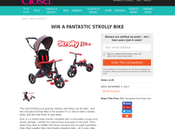 Win a Strolly Bike