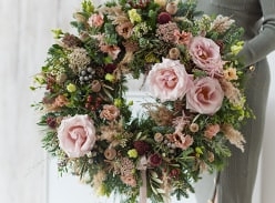 Win a Stunning on-Trend Christmas Wreath Handcrafted by Interflora