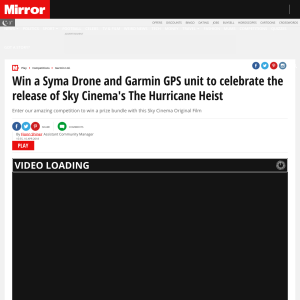 Win a Syma Drone and Garmin GPS unit to celebrate the release of Sky Cinema's The Hurricane Heist