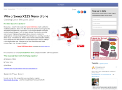 Win a Syma X12S Nano drone