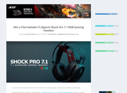 Win a Thermaltake Tt eSports Shock Pro 7.1 RGB Gaming Headset