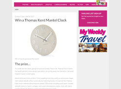 Win a Thomas Kent Mantel Clock